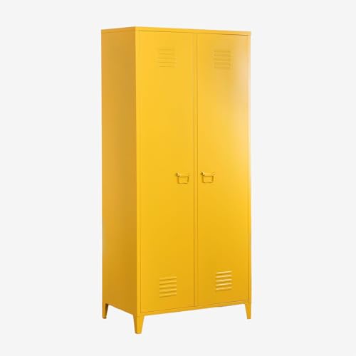 Sklum Pohpli Armadio Metallo 2 Ante Giallo Curry