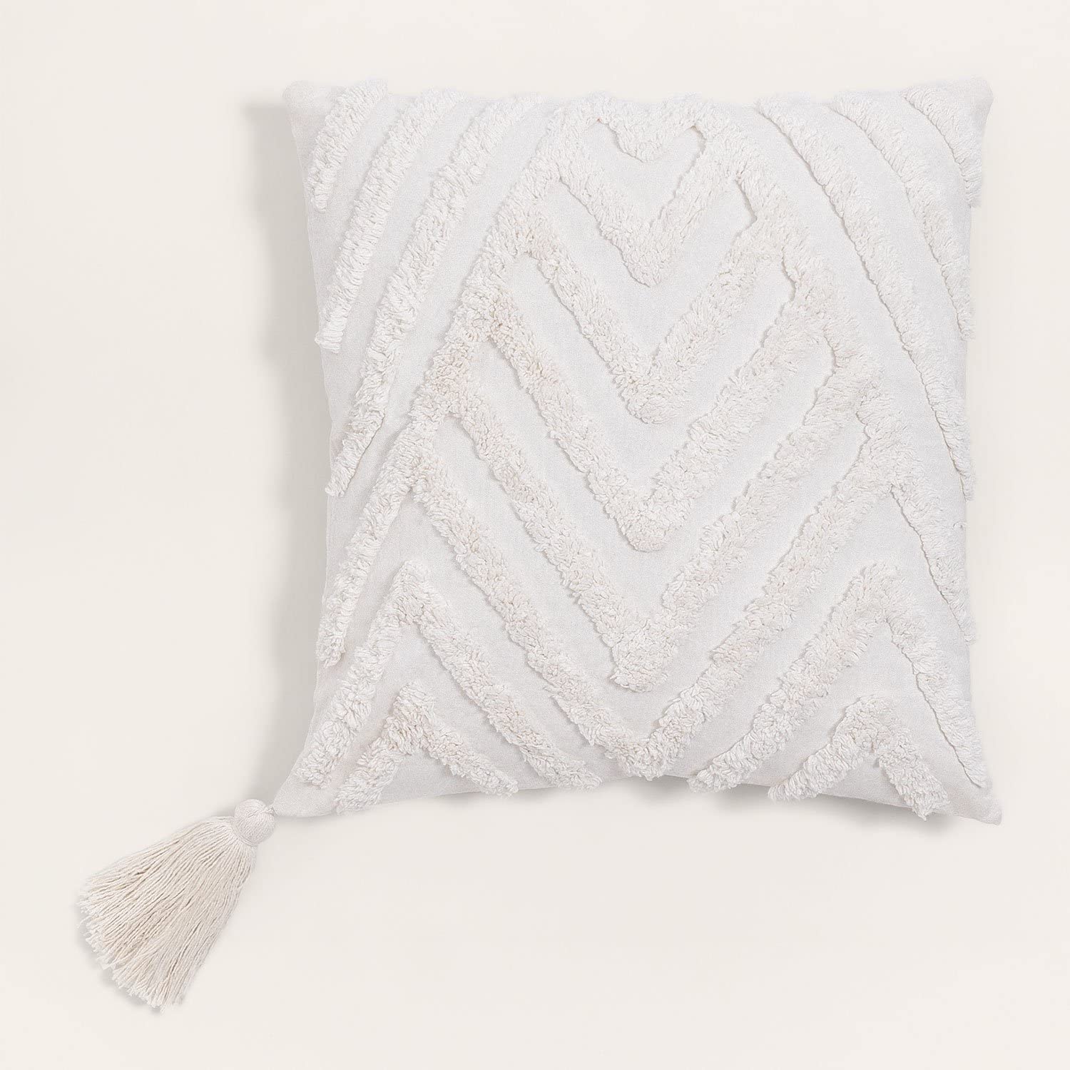 Sklum Nidia Cuscino Quadrato Cotone 45x45 Bianco