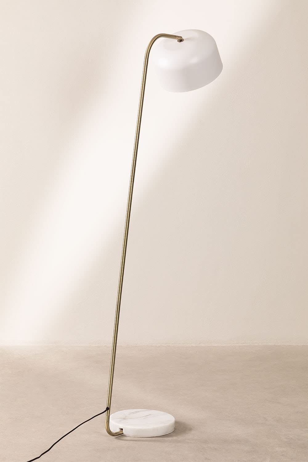 Sklum Lidyas lampada da terra bianco 160 cm marmo