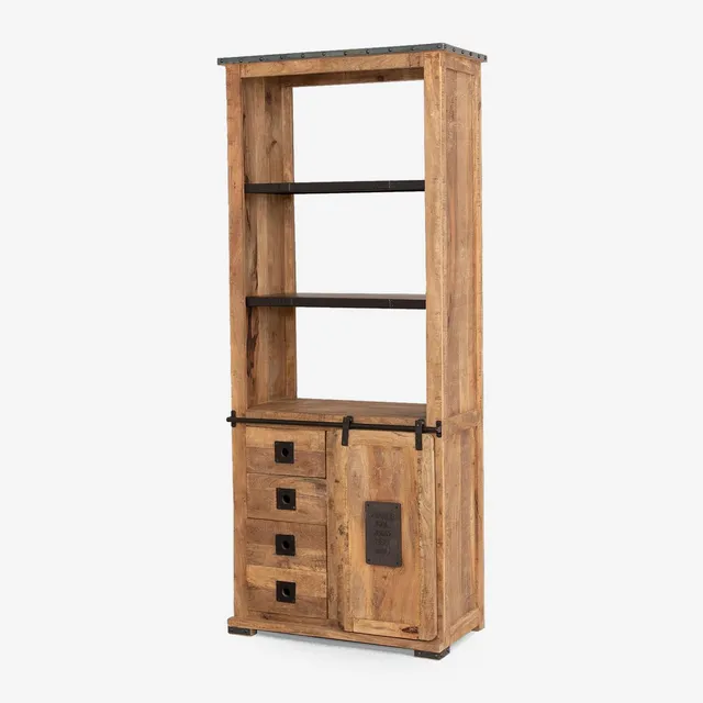 Sklum Uain Style Armadio 4 Cassetti 90x46 cm Legno Mango