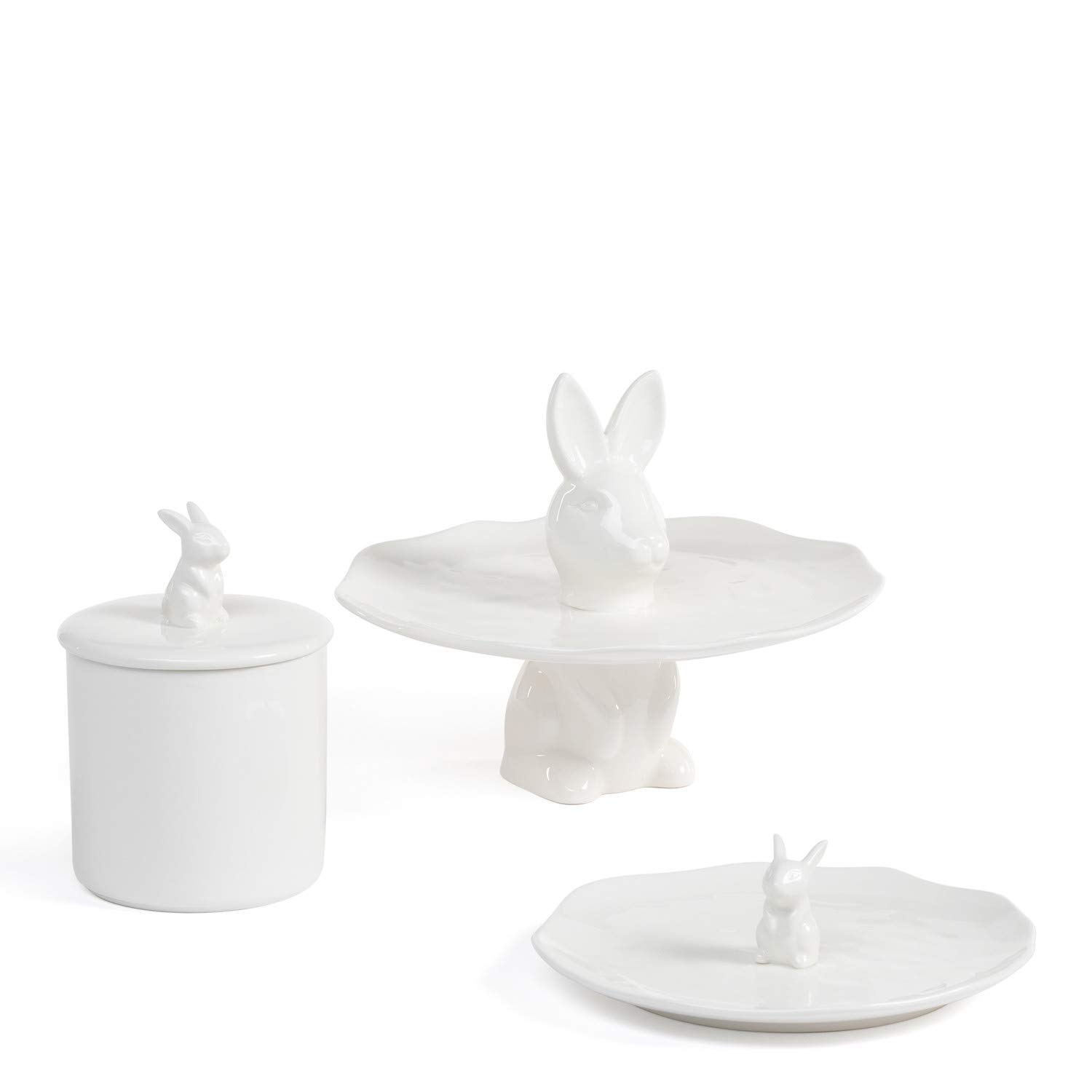 Sklum Bünih set tavola 4 pezzi bianco ceramica