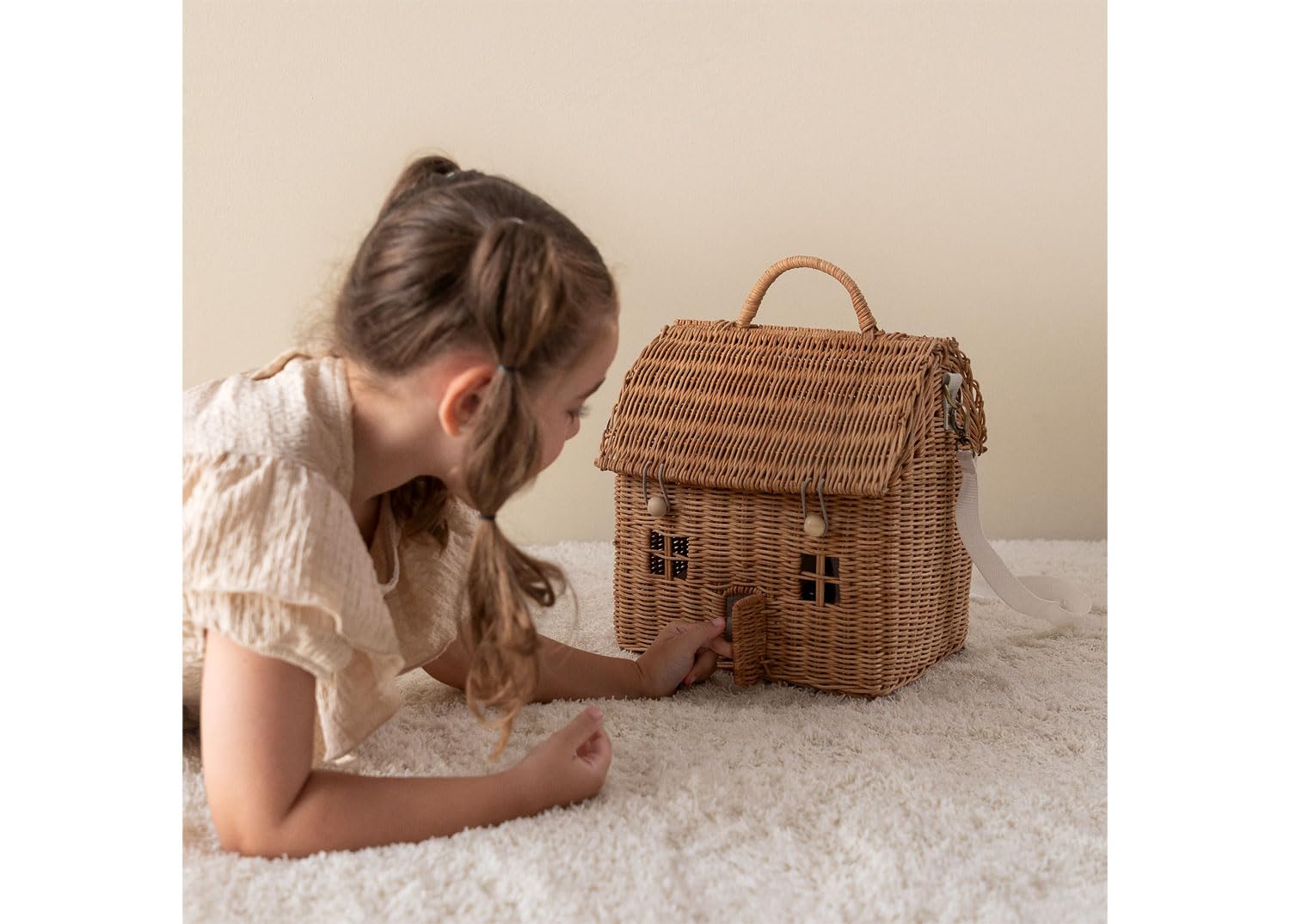 Sklum Jausy Kids cestino merenda rattan casa