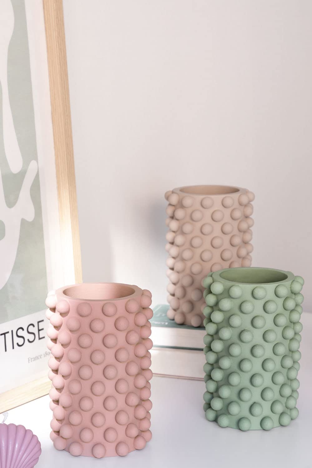 Sklum Roz Vaso in Cemento Marrone Grano Ø13,5 cm