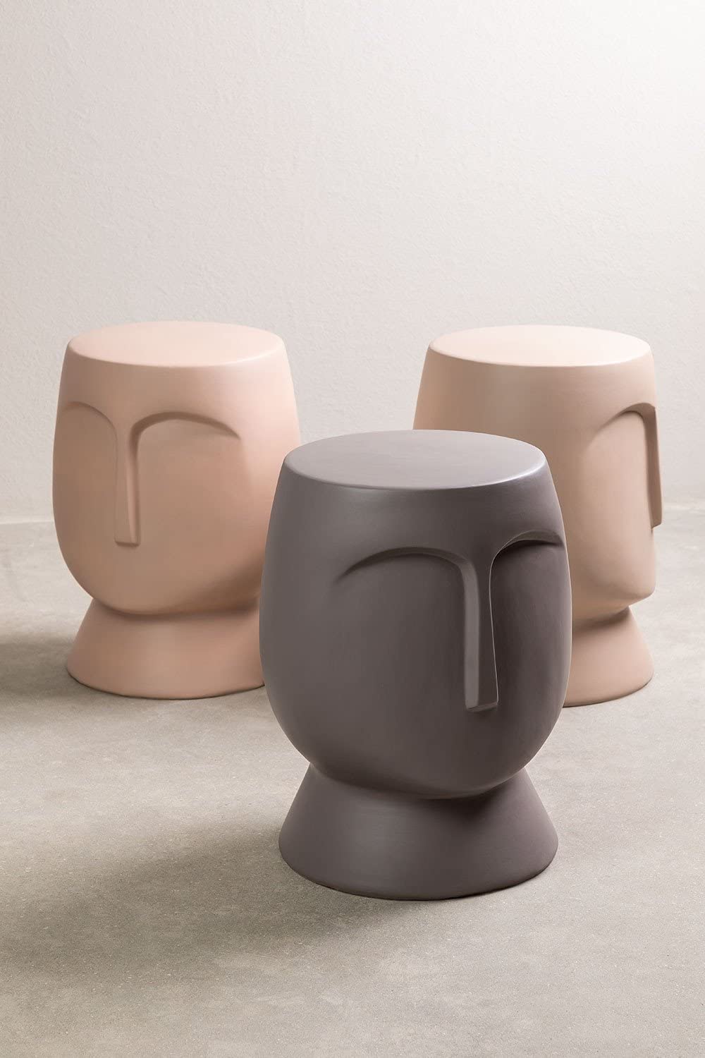 Sklum Otam tavolino rotondo ceramica marrone Ø31 cm