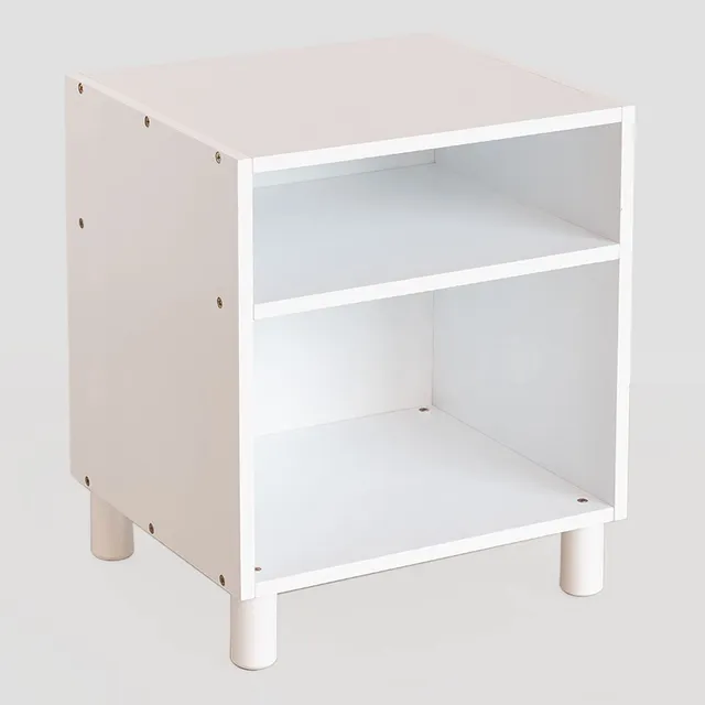 Sklum Moam Comodino in Legno di Pino Bianco 35 cm