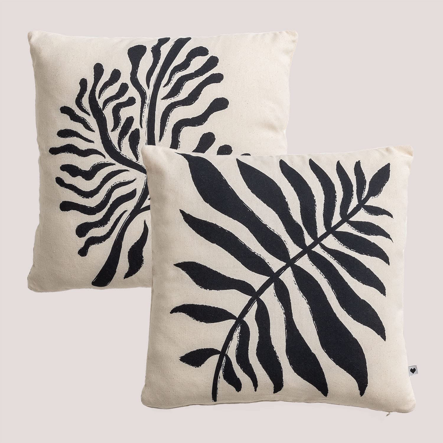 Sklum Natury Style set 2 federe cotone beige 45x45