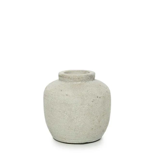 Bambua Peaky Vaso Cemento S per fiori secchi