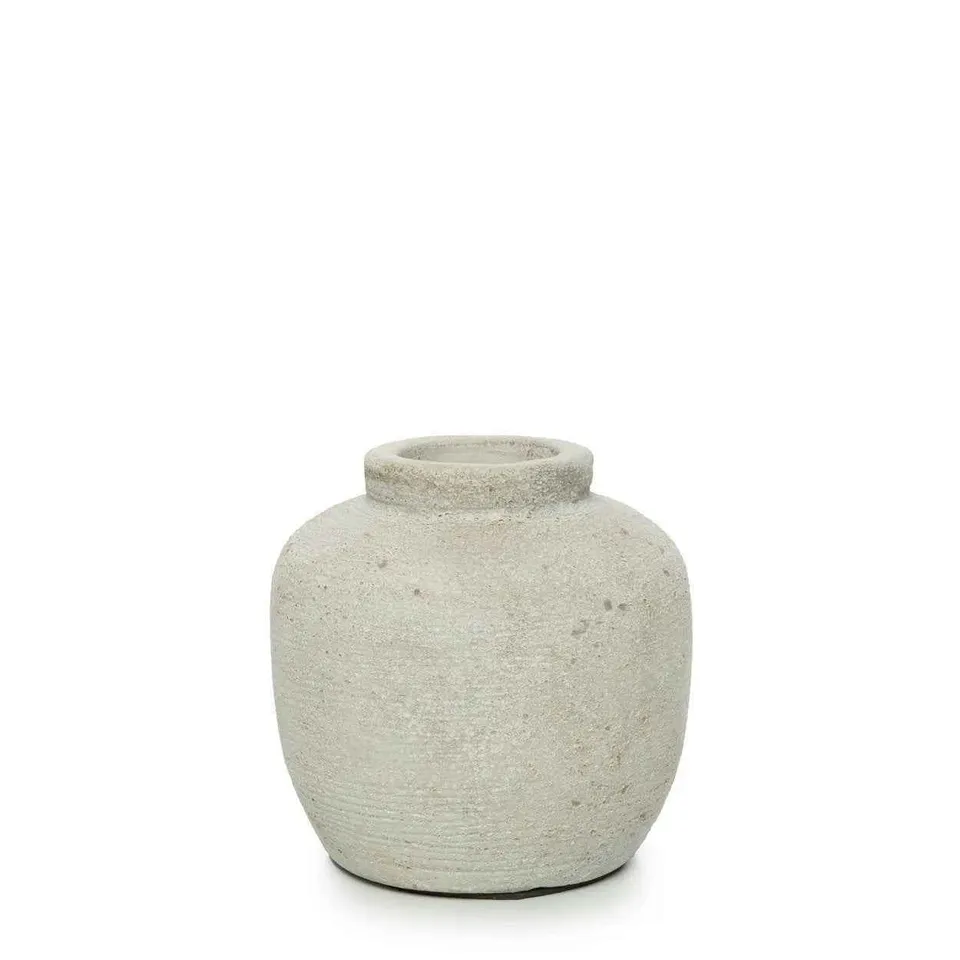 Bambua Peaky Vaso Cemento S per fiori secchi