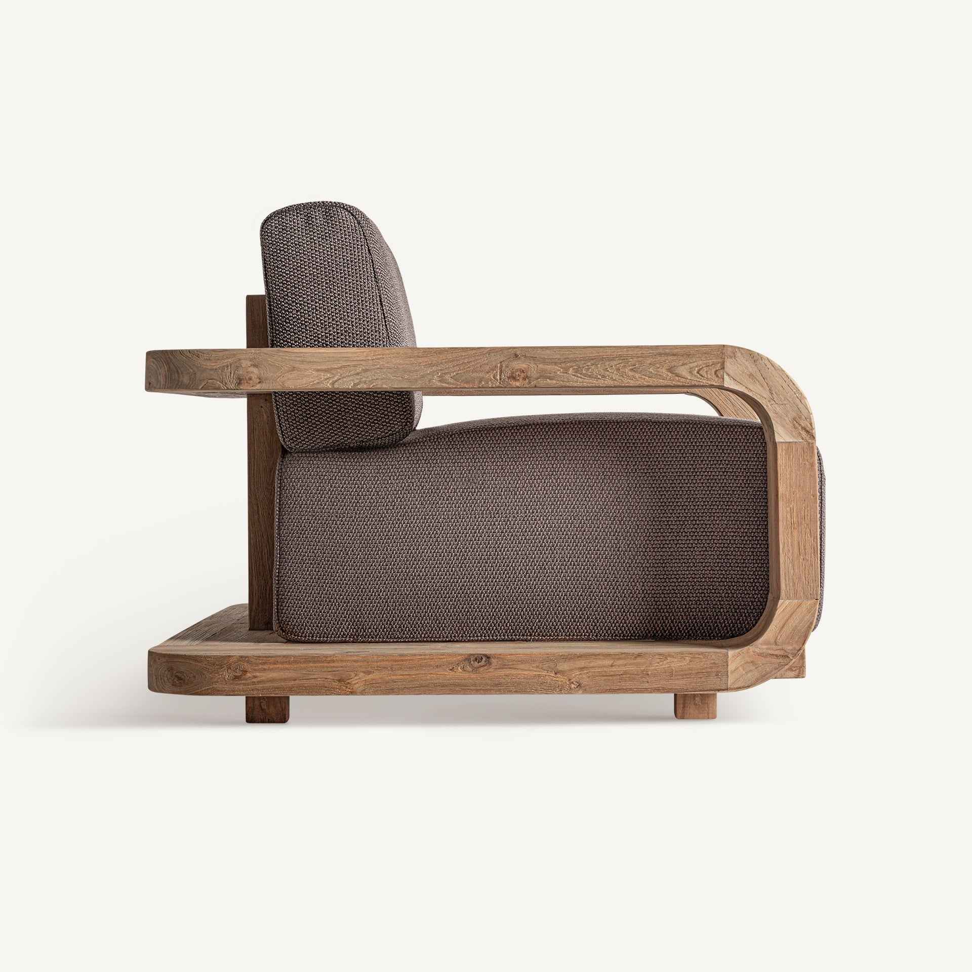 Bambua Corba Armchair poltrona teak taupe