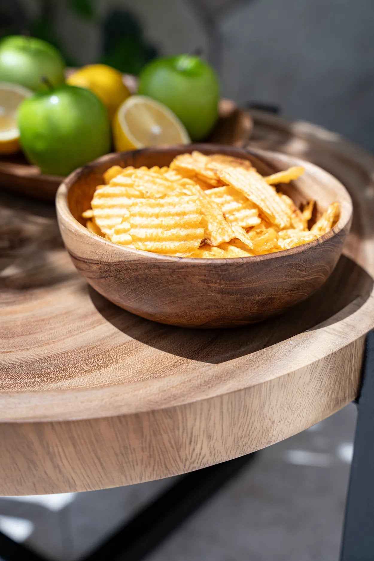 Bambua Teak Root ciotola snack legno S