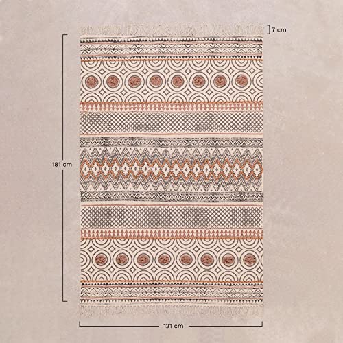 Sklum Intar tappeto 181x121 cm cotone marrone