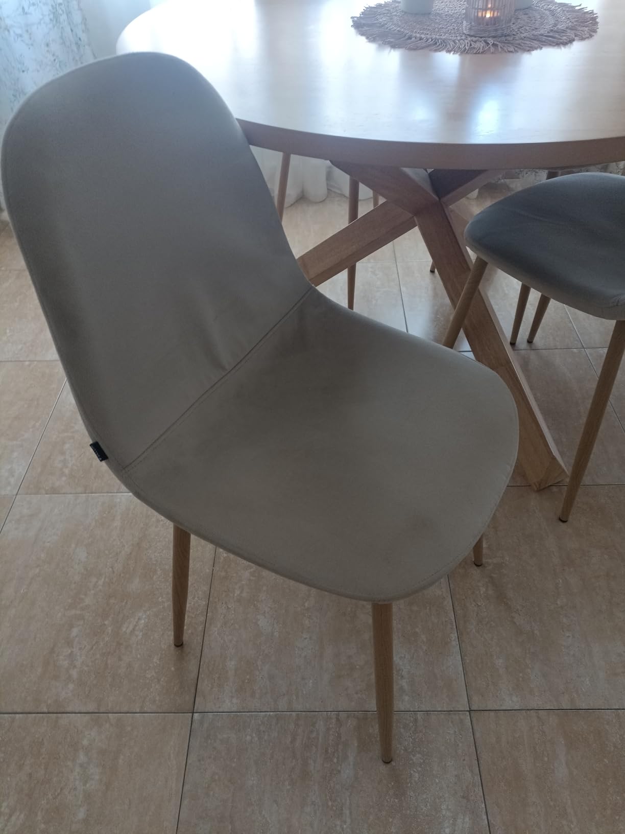 Sklum Glamm Set 4 Sedie da Pranzo in Velluto Acciaio