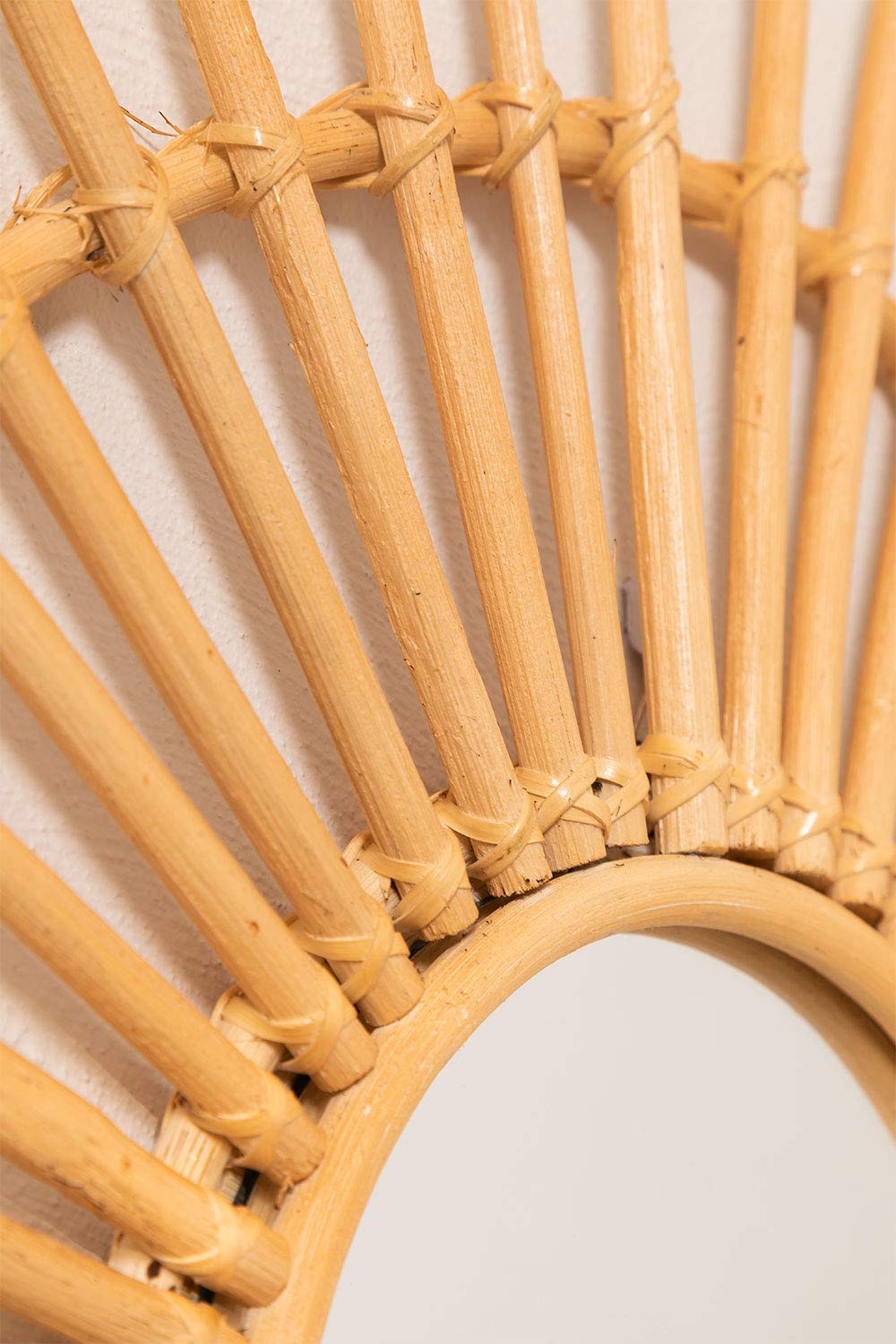 Sklum Beku Specchio Rotondo Ø60 cm Rattan Naturale