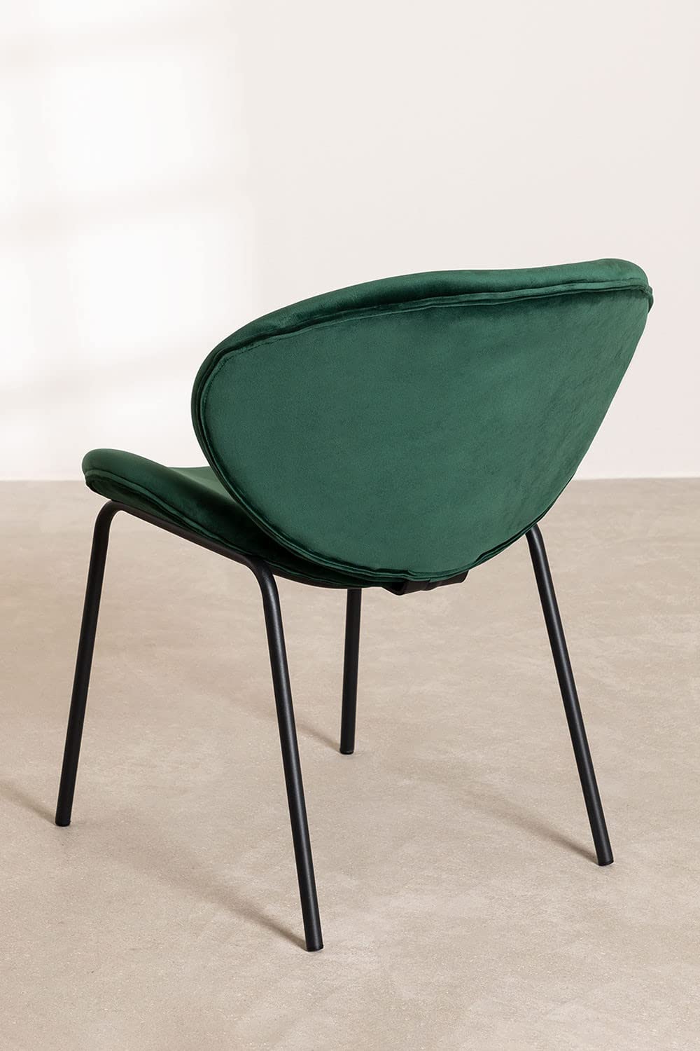 Sklum Fior sedia da pranzo velluto verde jungle
