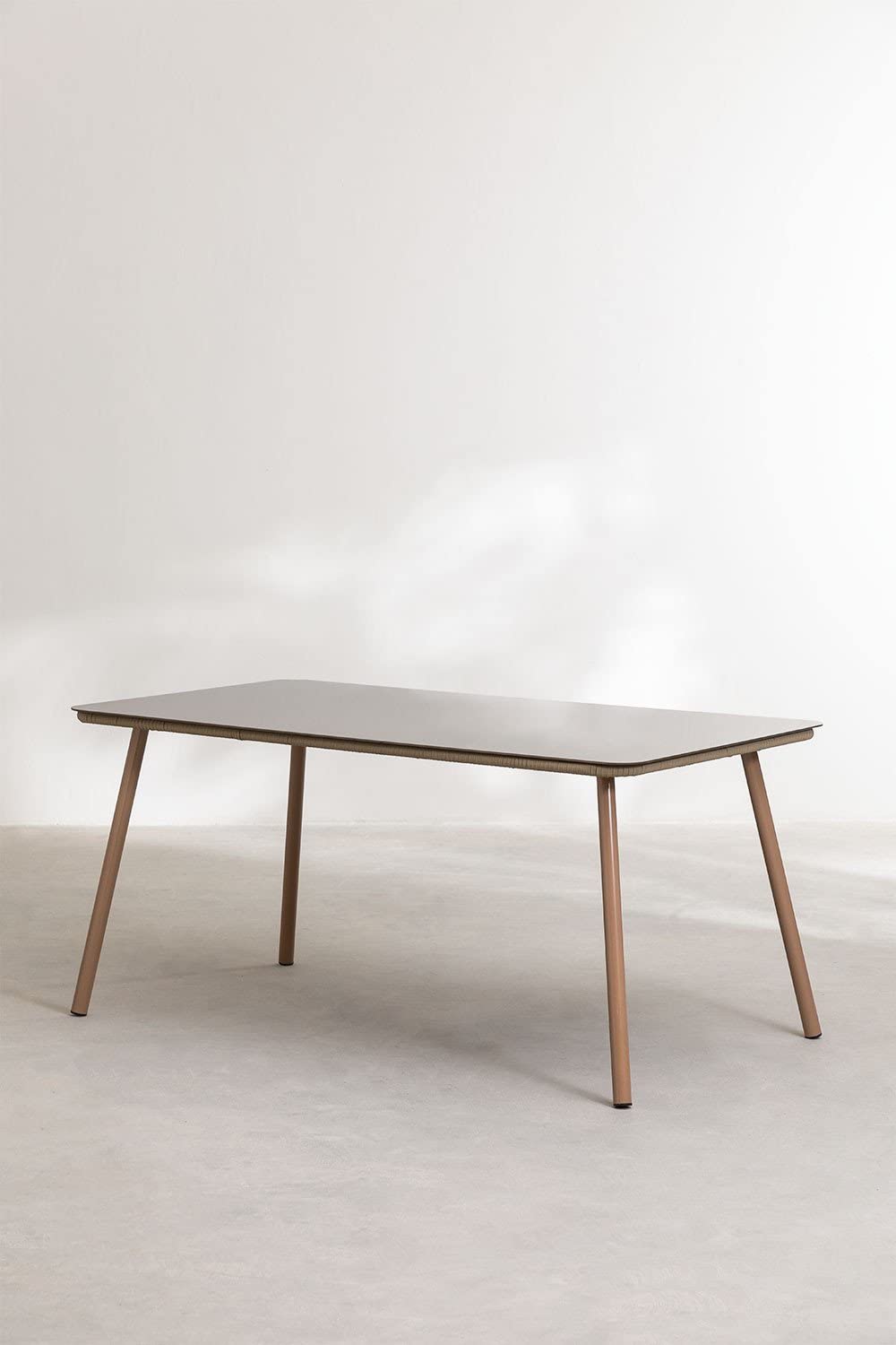 Sklum Arhiza Tavolo Giardino 160x90 cm Marrone Moka