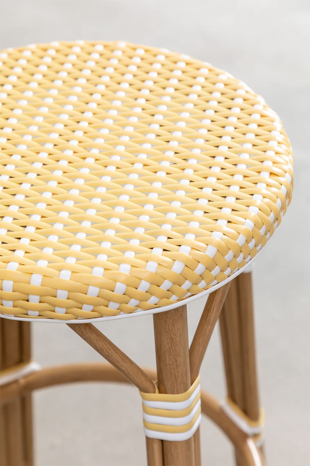 Sklum Alisa Bistro sgabello alto giardino 65,5 cm giallo
