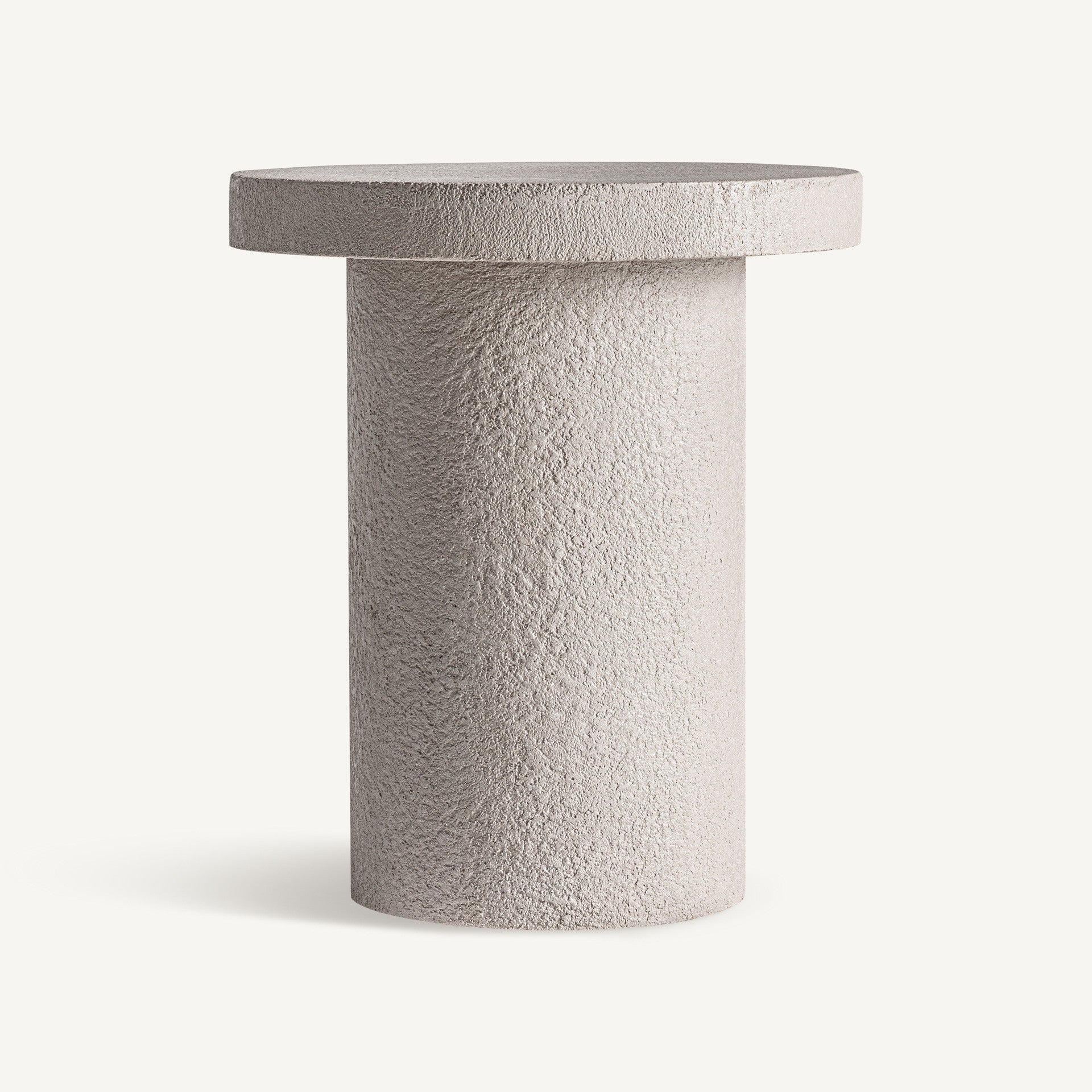 Bambua Banfe Tavolino Alto in Cemento Grigio Chiaro