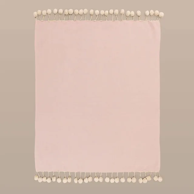 Sklum Olis plaid cotone rosa 163x122 cm nappe