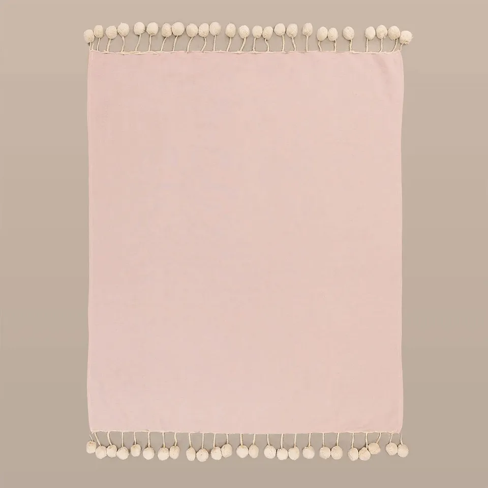 Sklum Olis plaid cotone rosa 163x122 cm nappe