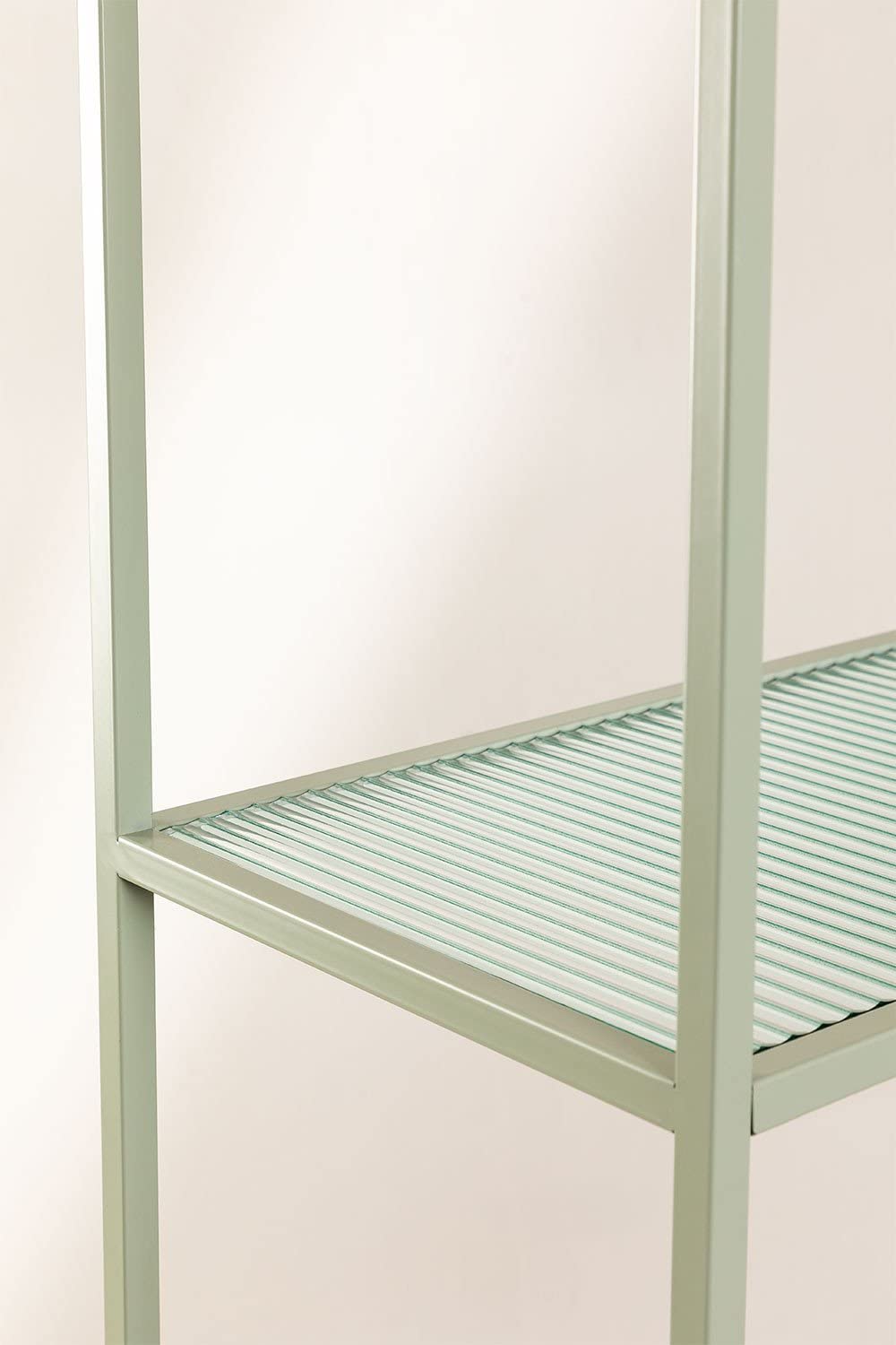 Sklum Celadon Scaffalatura Verticale Metallo e Vetro