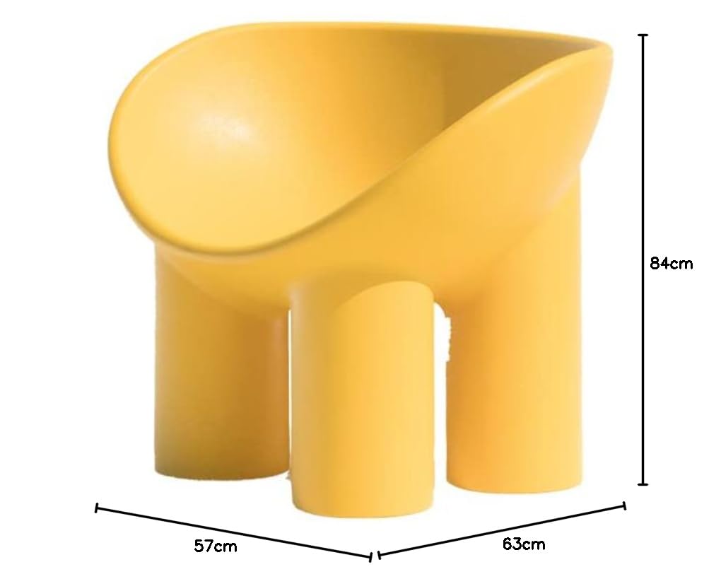 Driade Roly Poly poltrona giallo ocra esterno