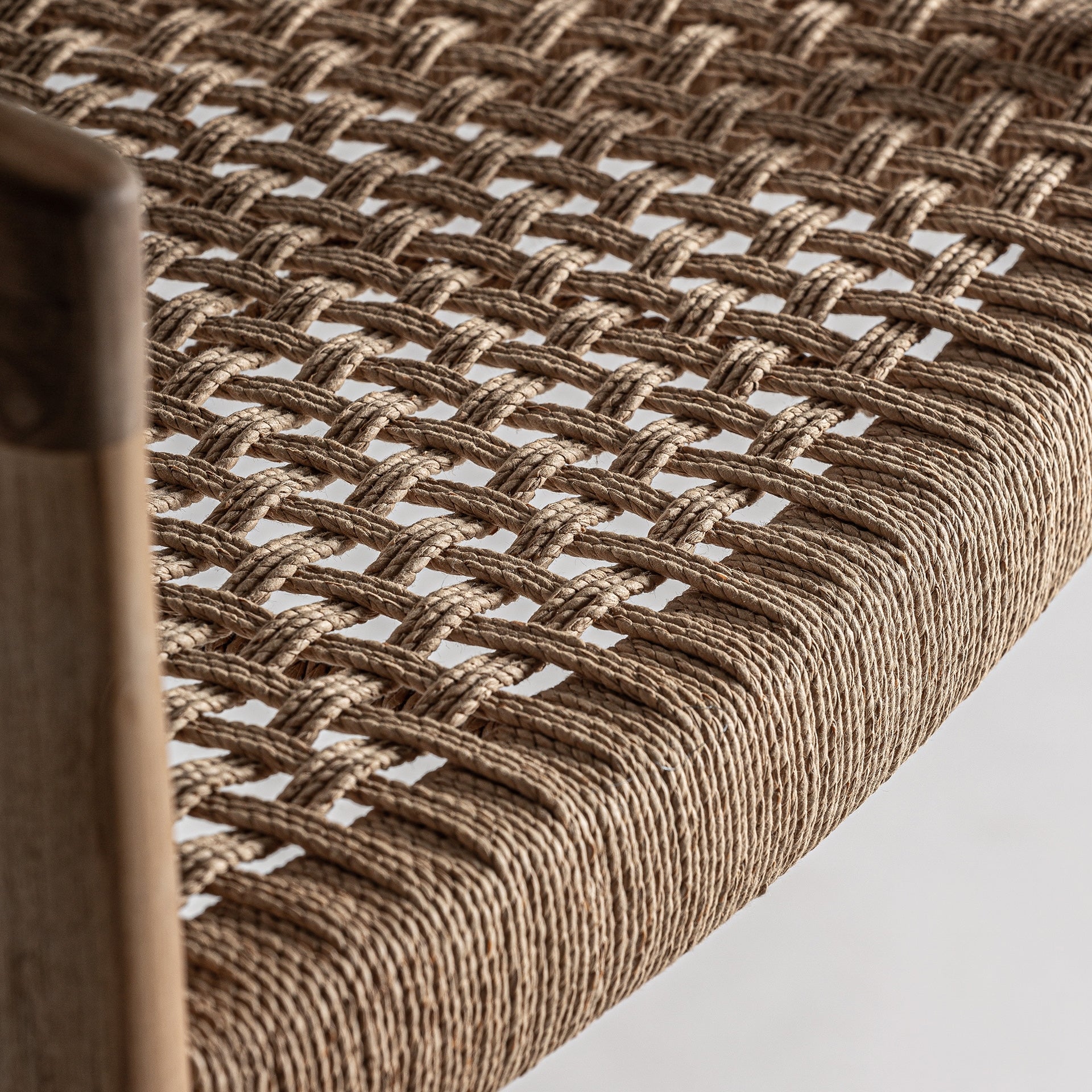Bambua Caen Stool sgabello con braccioli in teak