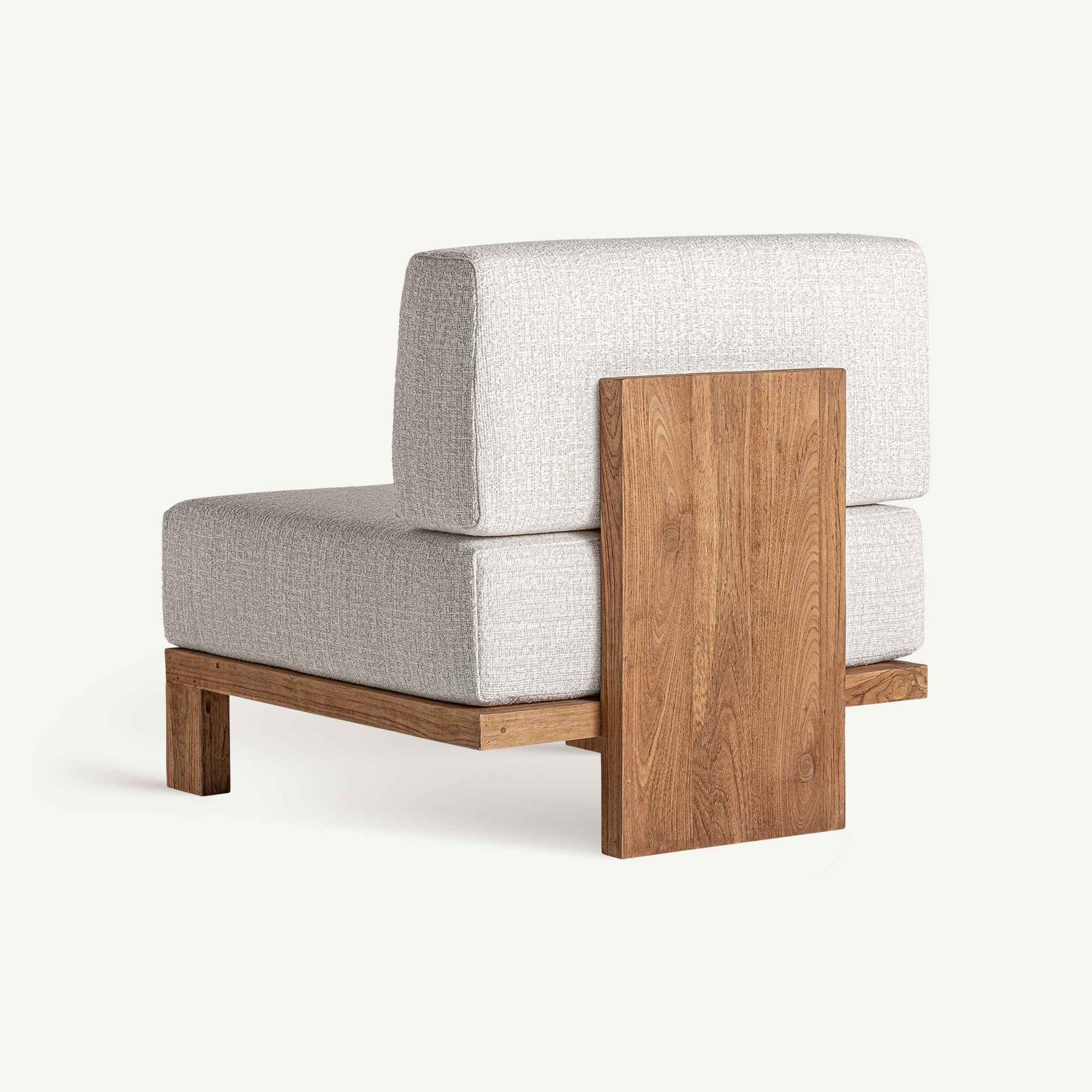 Bambua Testa Central modulo divano da esterno in teak
