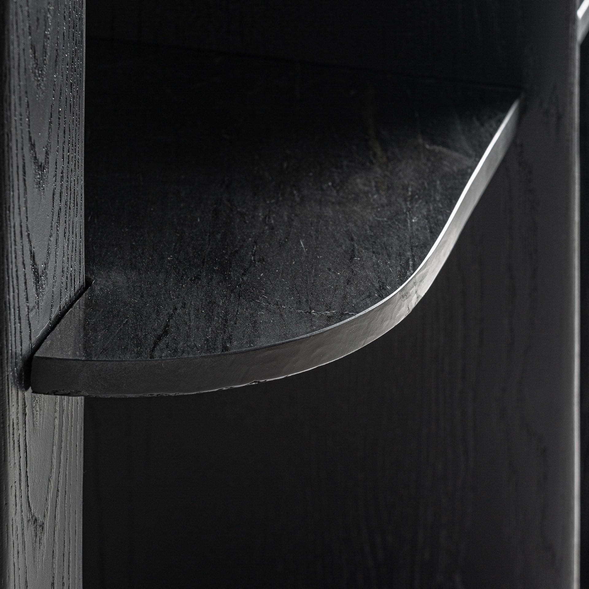 Bambua Nara libreria rovere nero marmo 123 cm