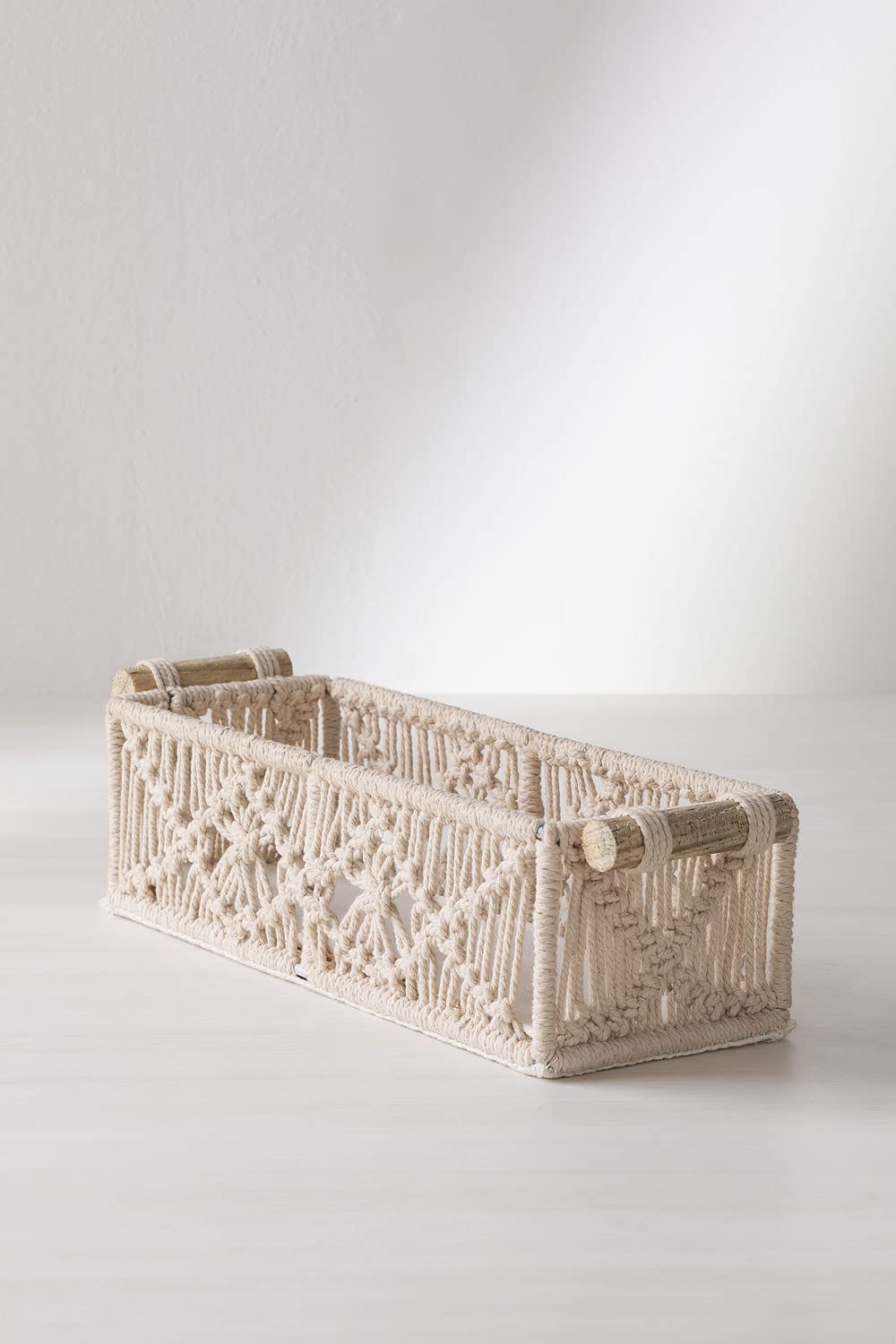 Sklum Farid cestino portaoggetti in macramè 28 cm
