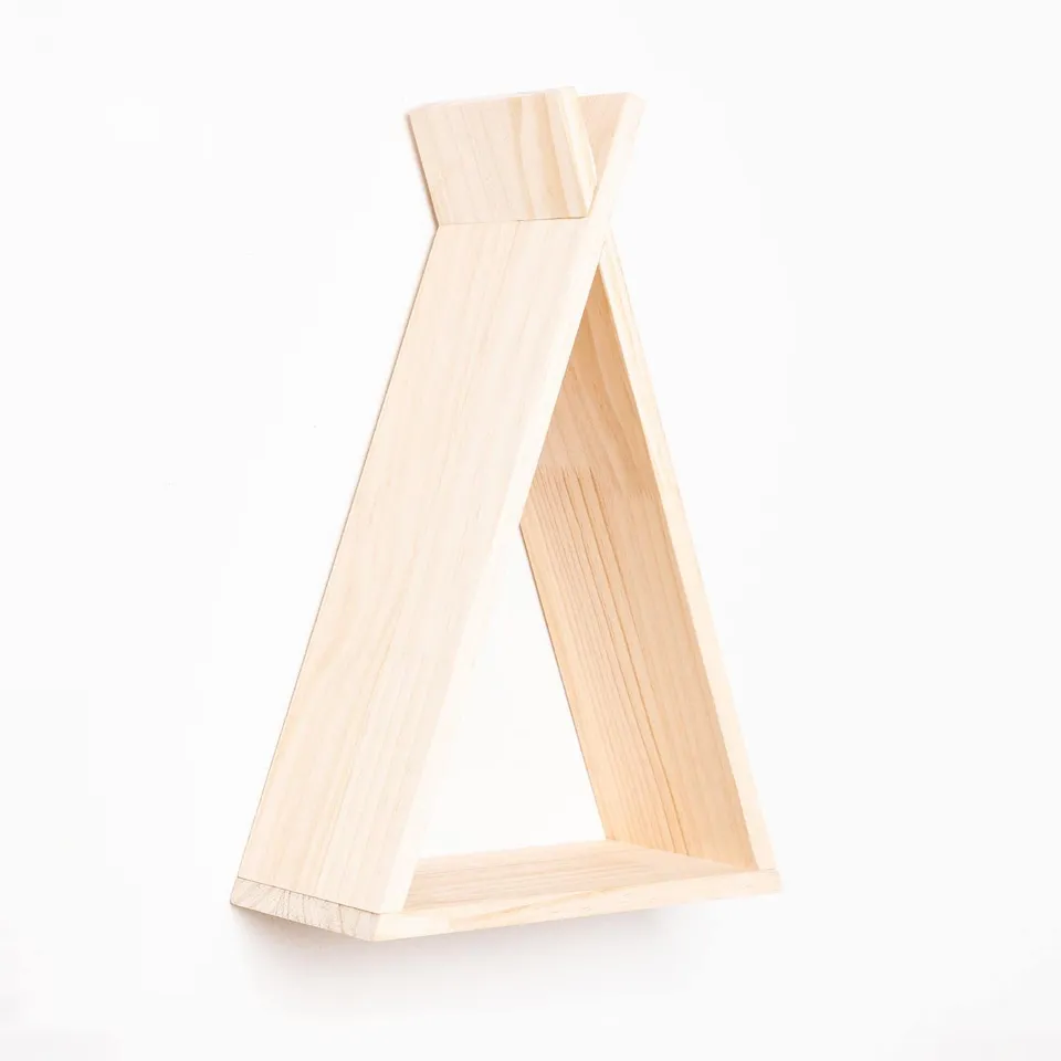 Sklum Sius Mensola Legno Pino Triangolare 38 cm