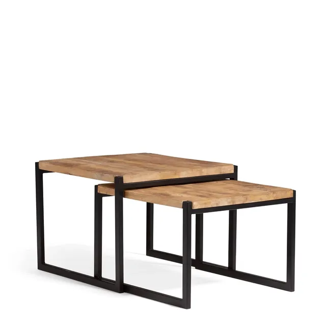 Sklum Emet Style tavolini nido legno set 2 pezzi