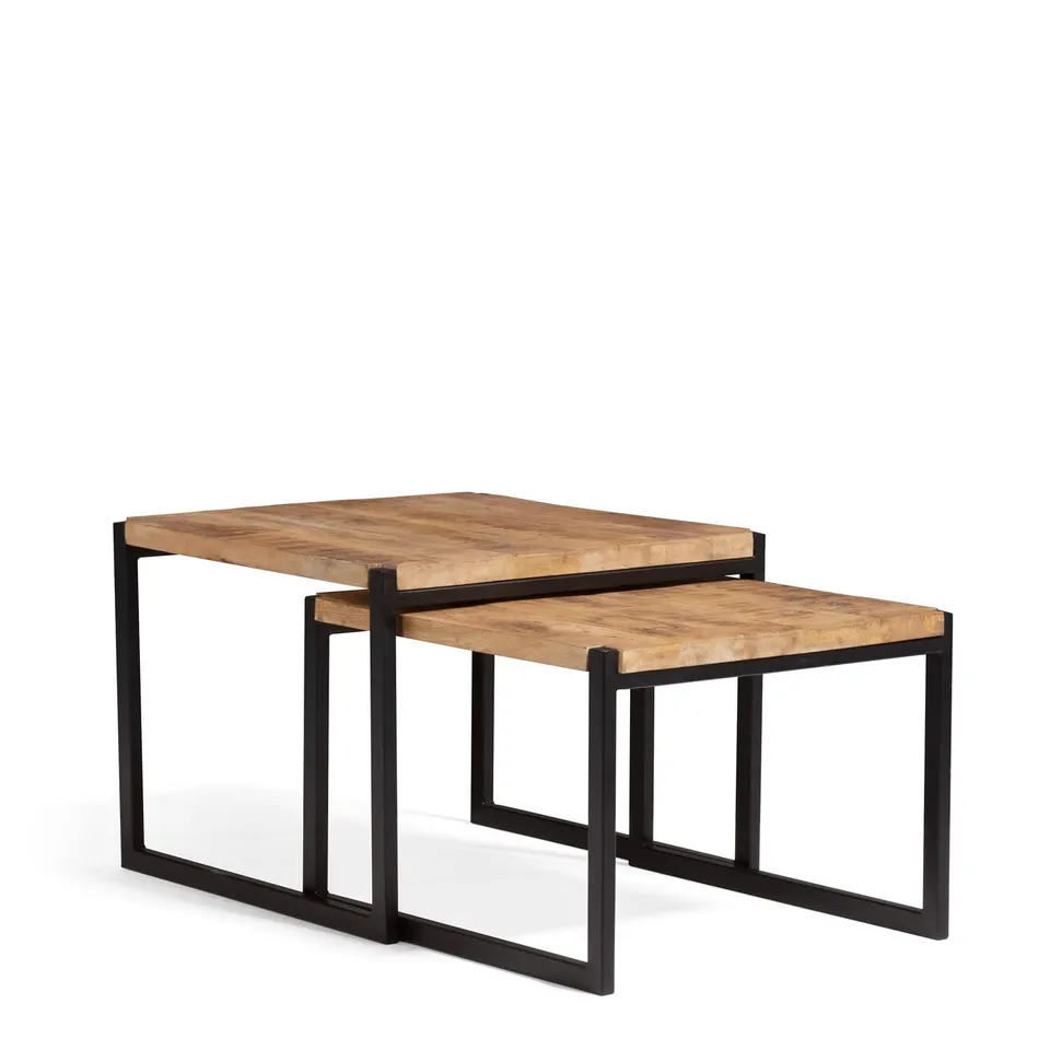 Sklum Emet Style tavolini nido legno set 2 pezzi