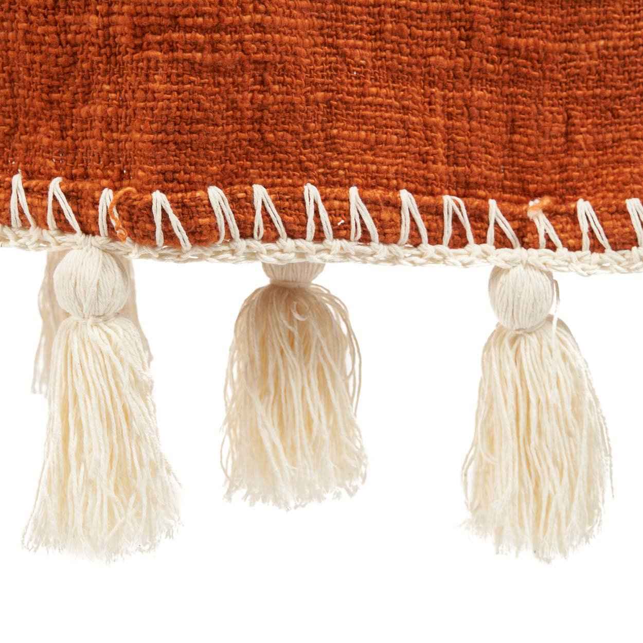 Bambua Stitch plaid letto terracotta cotone