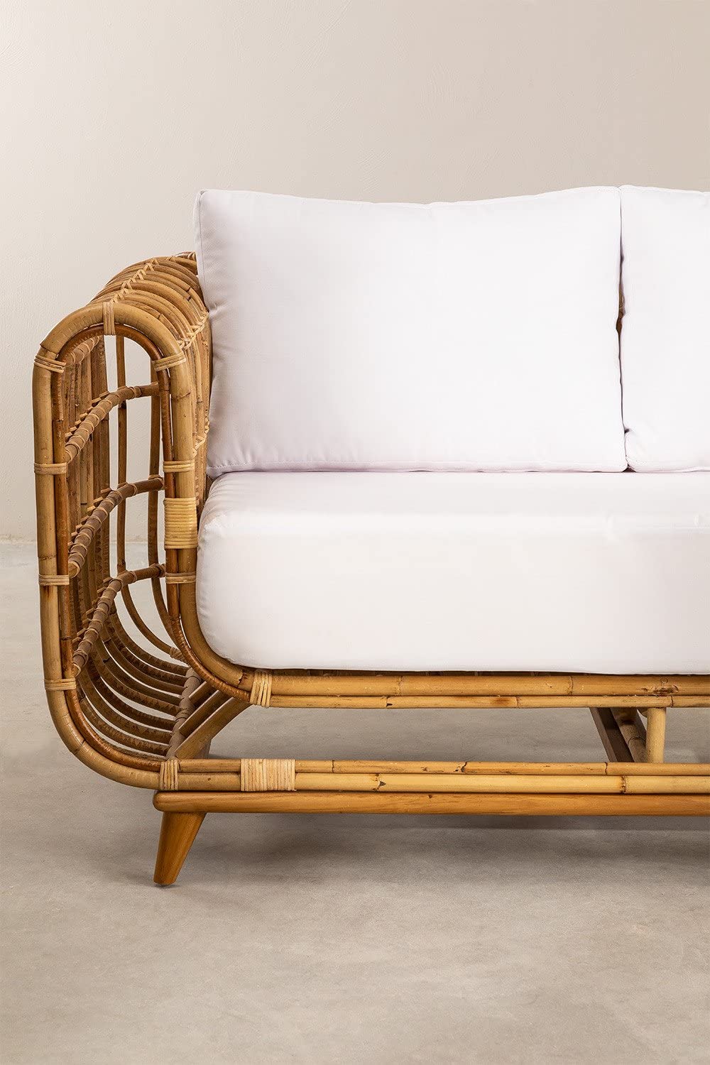 Sklum Zenta divano da giardino 2 posti rattan marrone