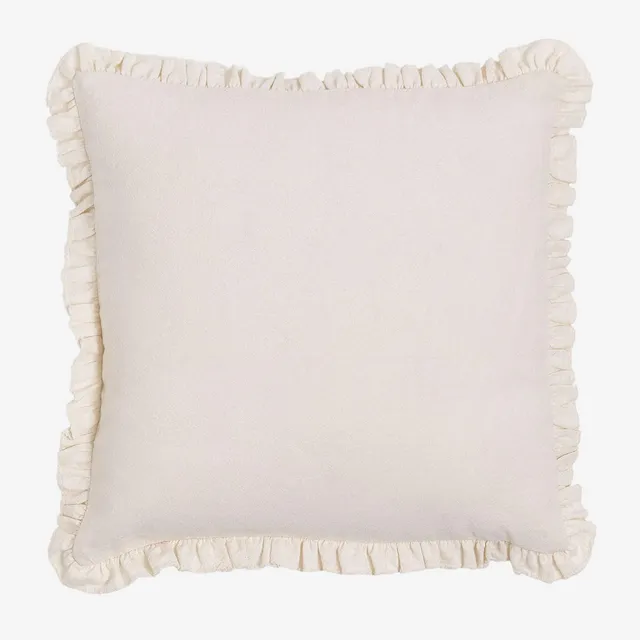Sklum Arassu cuscino quadrato 40x40 cm cotone con balze