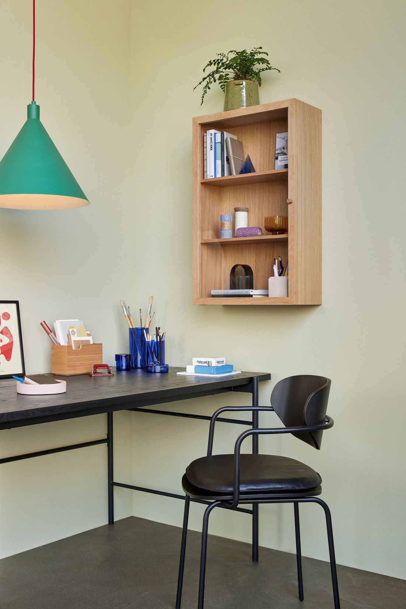 Bambua Panorama Wall Cupboard pensile vetro naturale