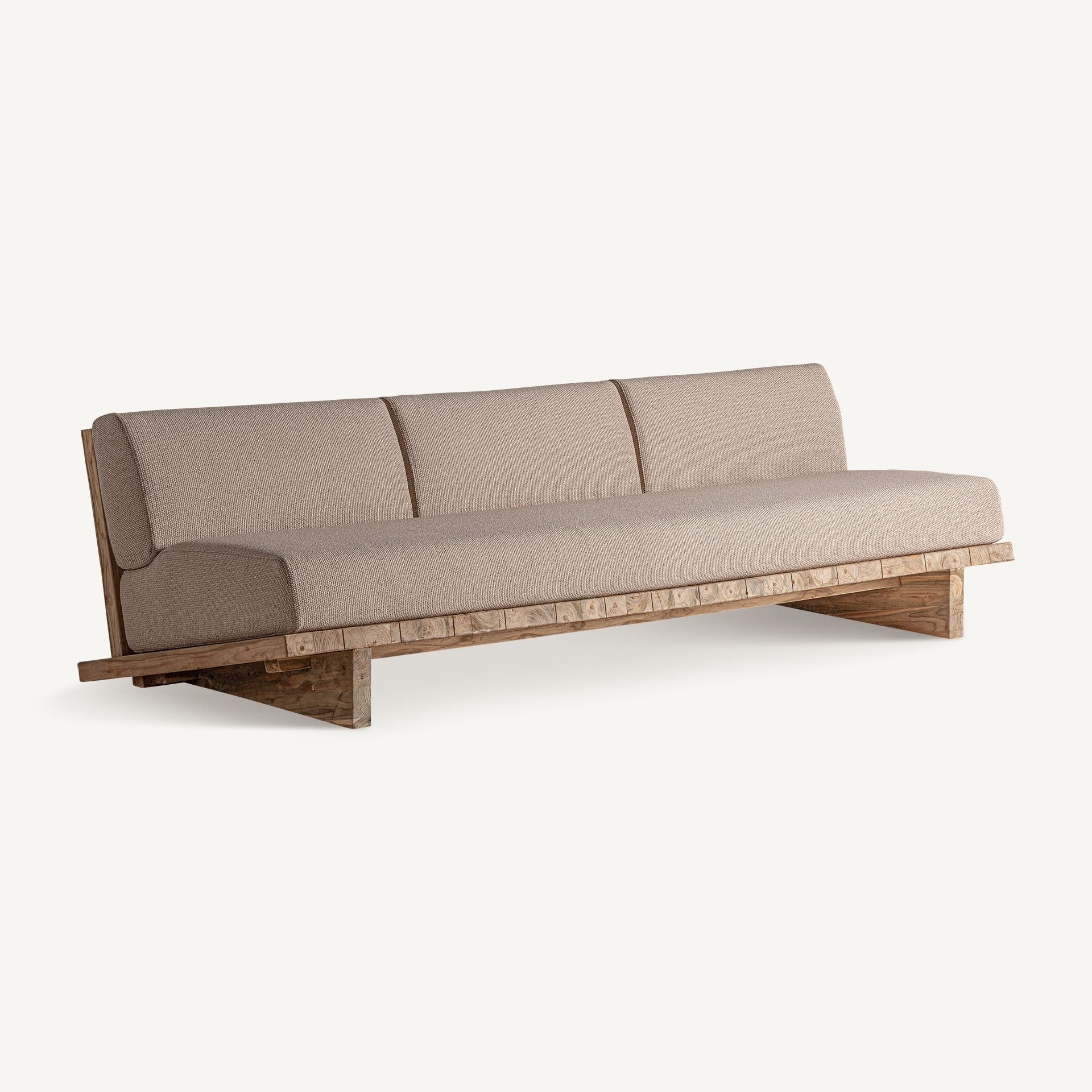 Bambua Pure divano in legno ferroviario da esterno