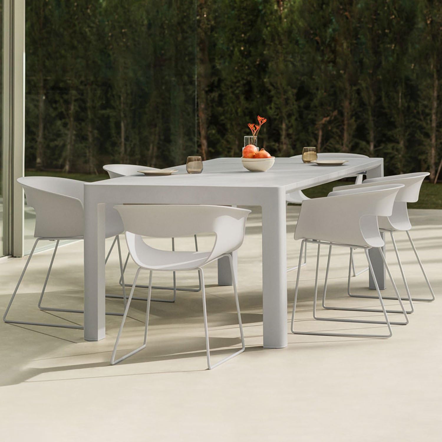 Sklum Arnadine Alanys set tavolo sedie giardino 180x100 6 posti
