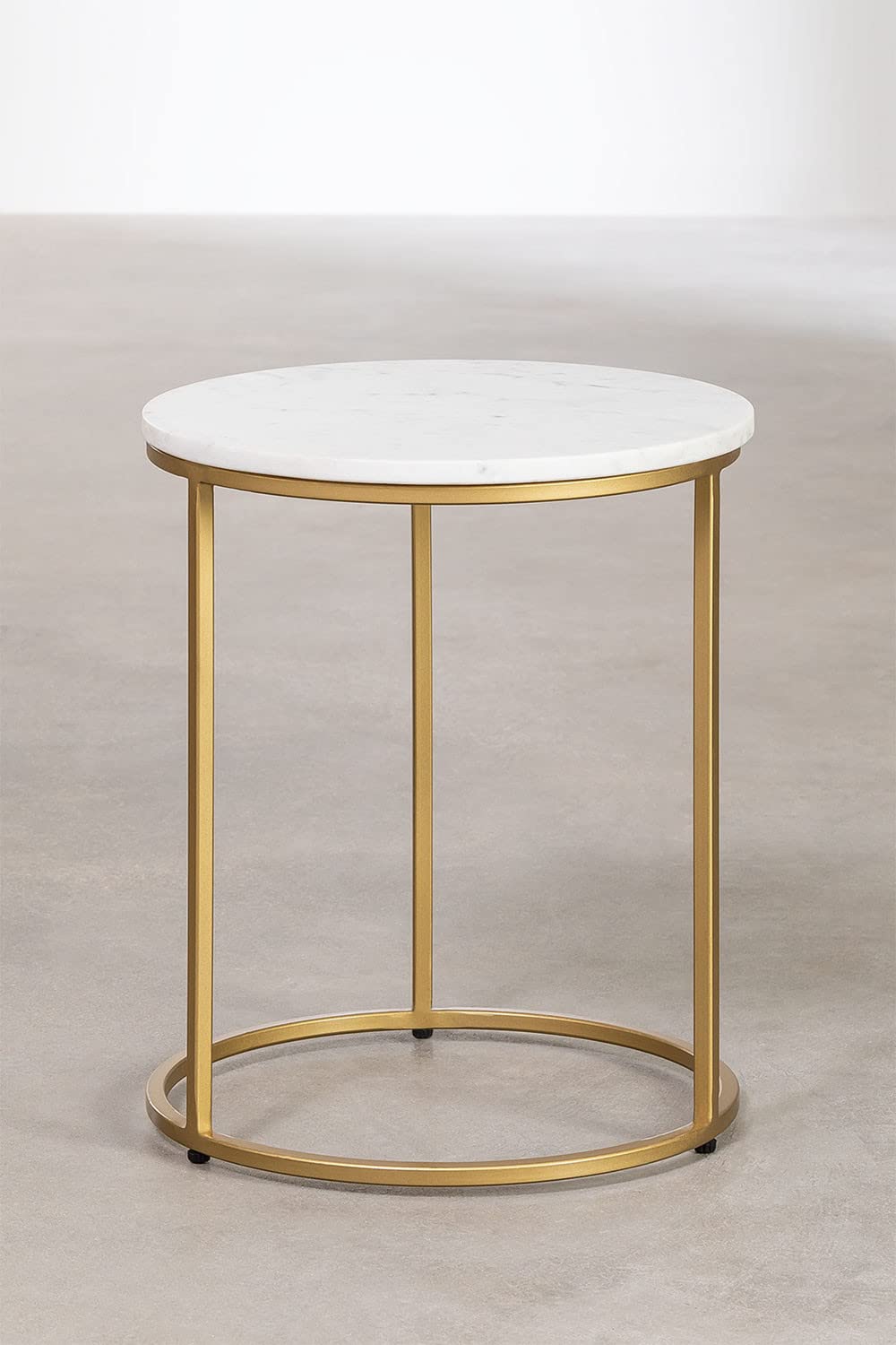 Sklum Kaley tavolino in marmo Ø37 cm oro