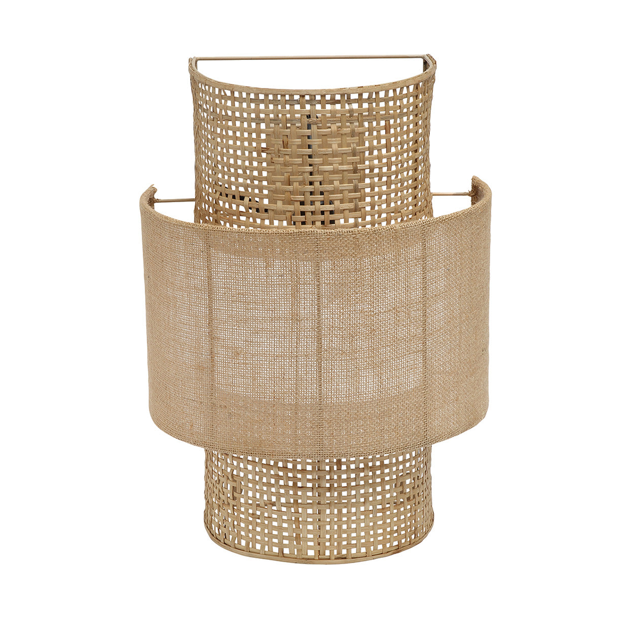 Bambua Bolly lampada da parete juta naturale M rattan