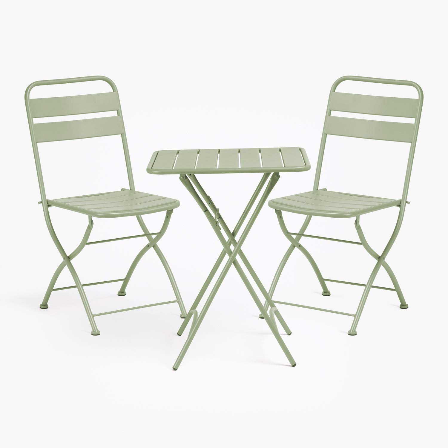 Sklum Janti Set Esterno Tavolo 60x60 e 2 Sedie Pieghevoli