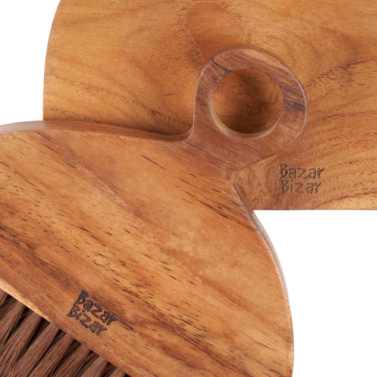 Bambua Tata scopa naturale legno teak piccola