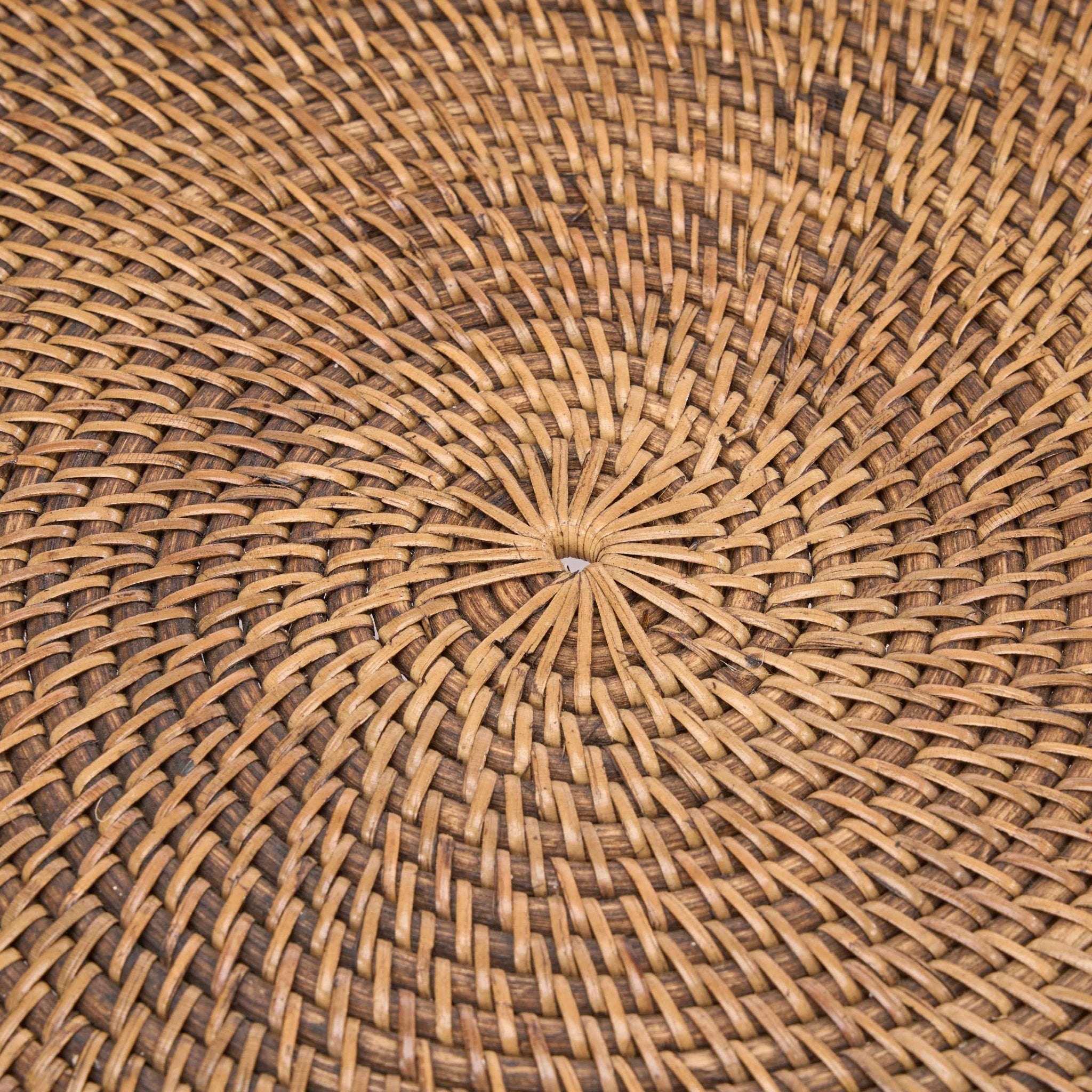 Bambua Rattan Rise vassoio marrone naturale 50 cm
