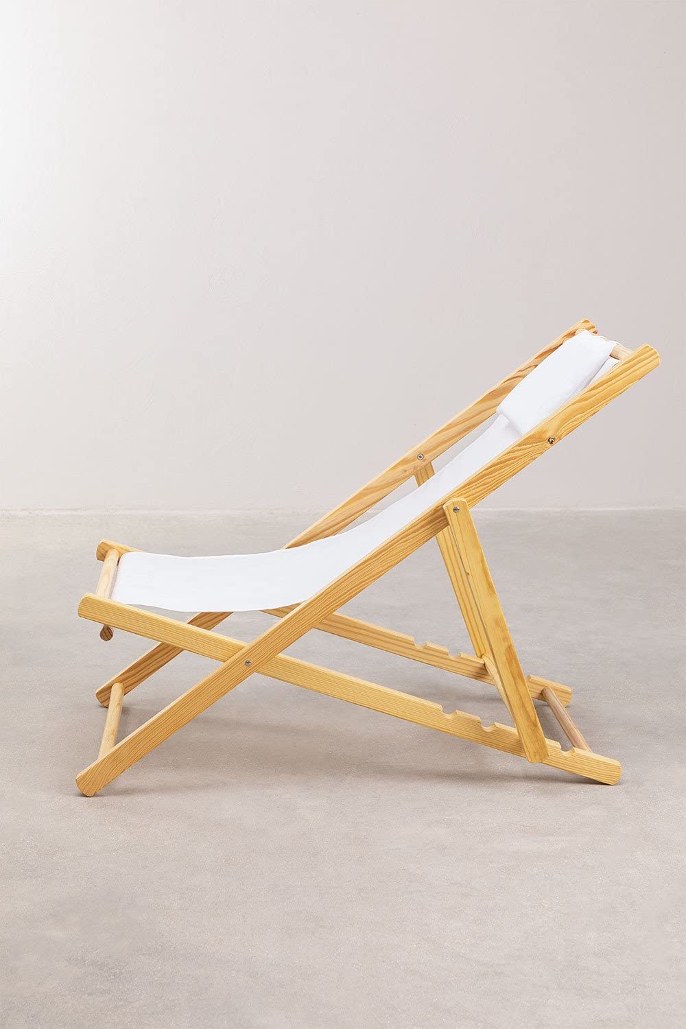 Sklum Dalma sdraio pieghevole legno bianco