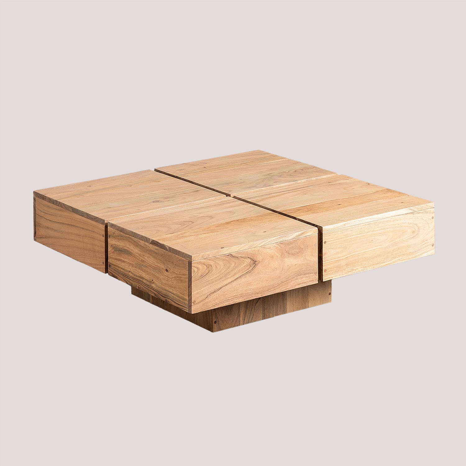 Sklum Sauris tavolino in legno acacia marrone 80,5 cm
