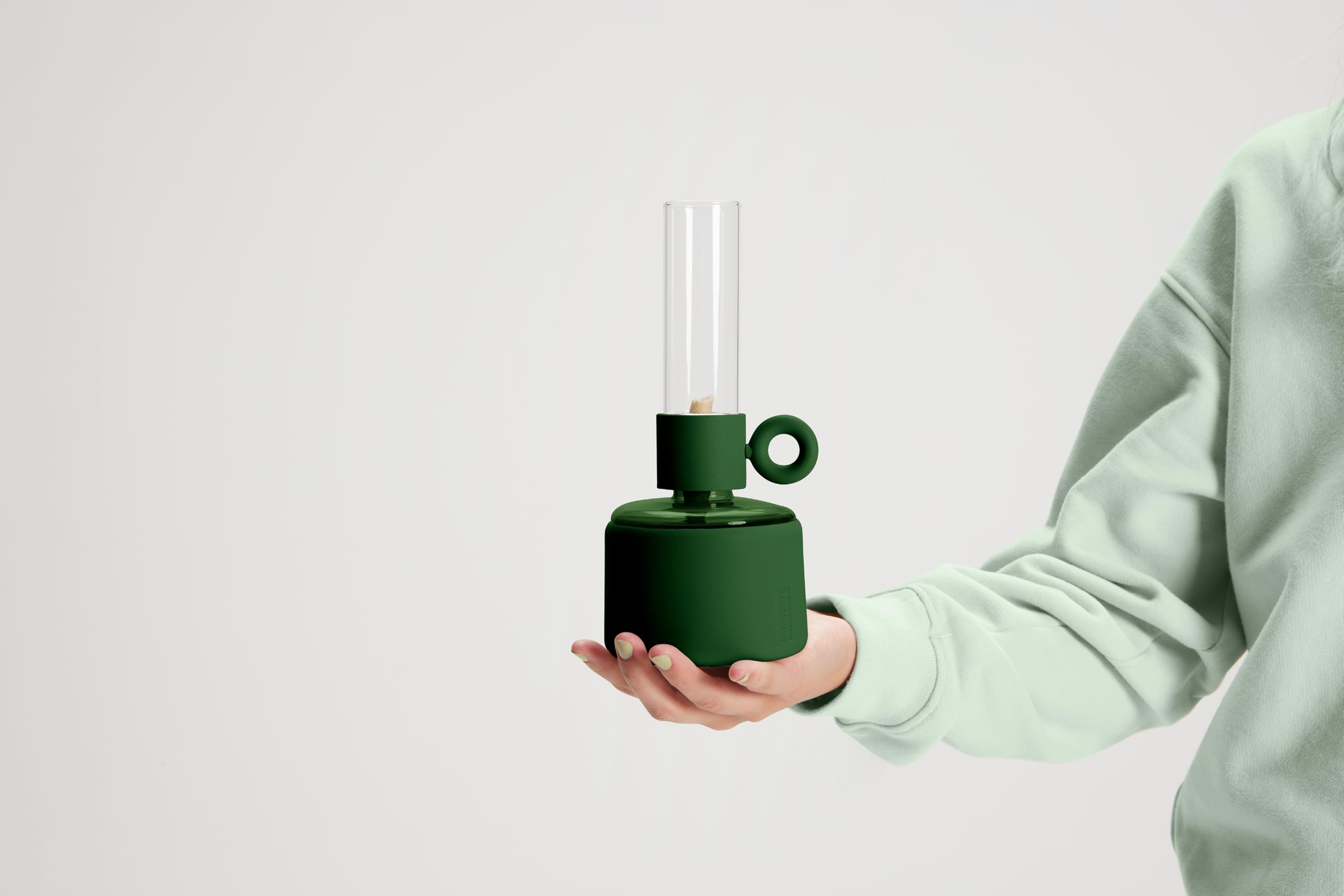 Fatboy Flamtastique XS lampada a olio verde da tavolo vetro