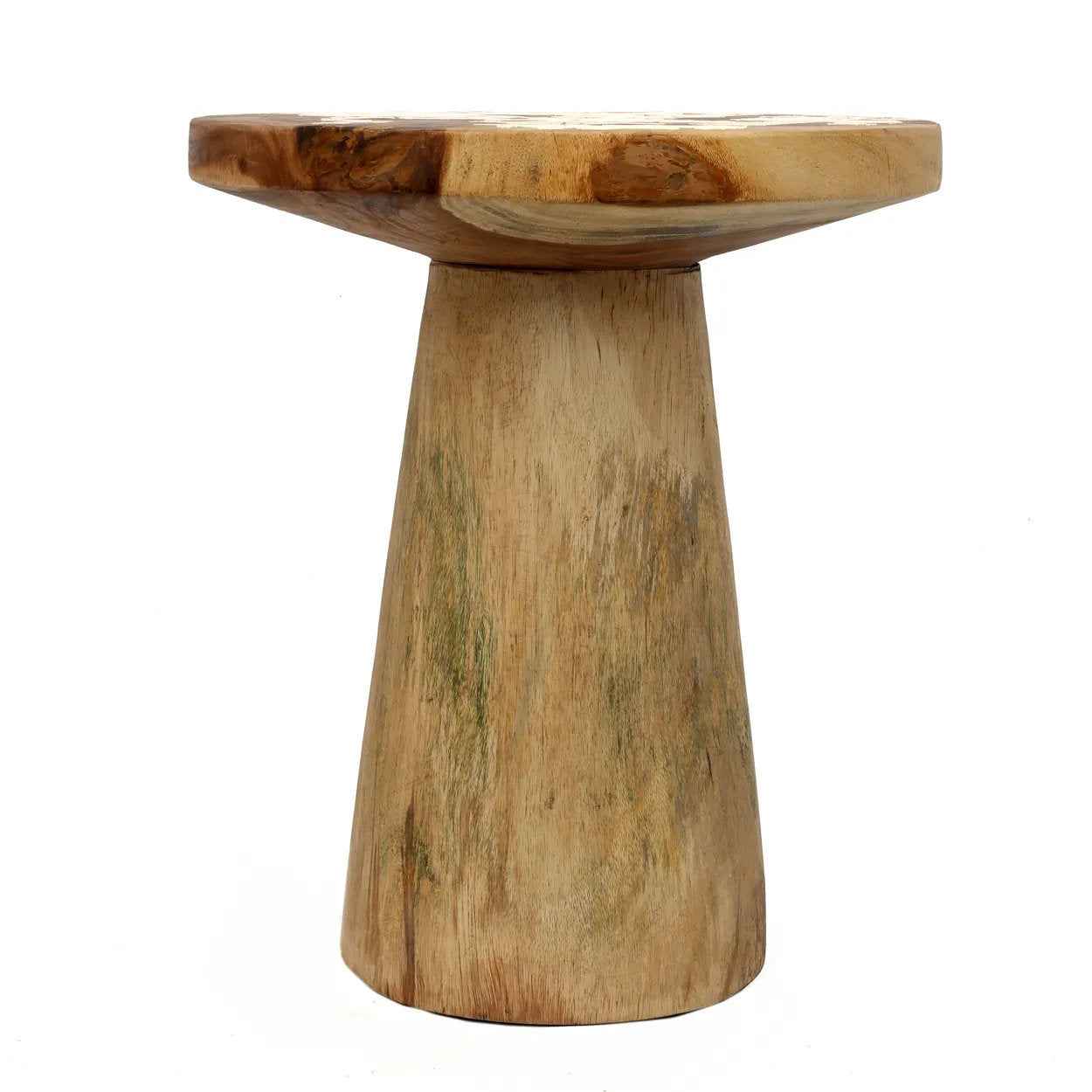 Bambua Timber Conic tavolino legno suar naturale 50