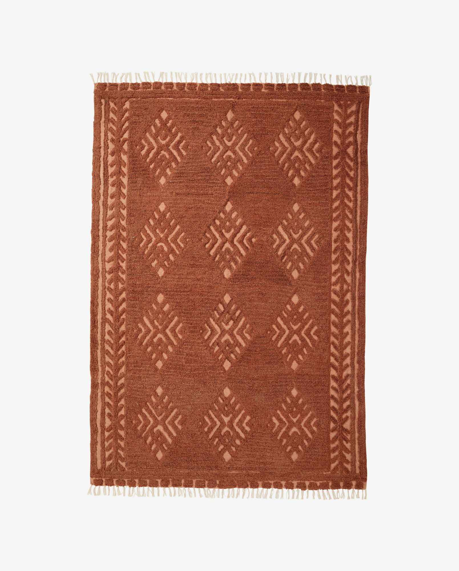 Bambua Marla tappeto lana 200x290 ruggine