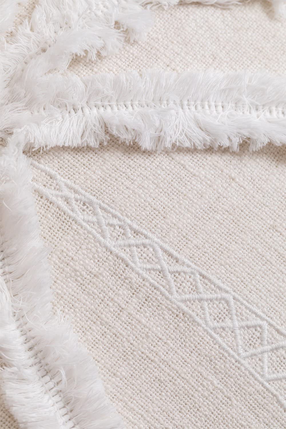 Sklum Goias Gardenia cuscino quadrato cotone 45x45 bianco