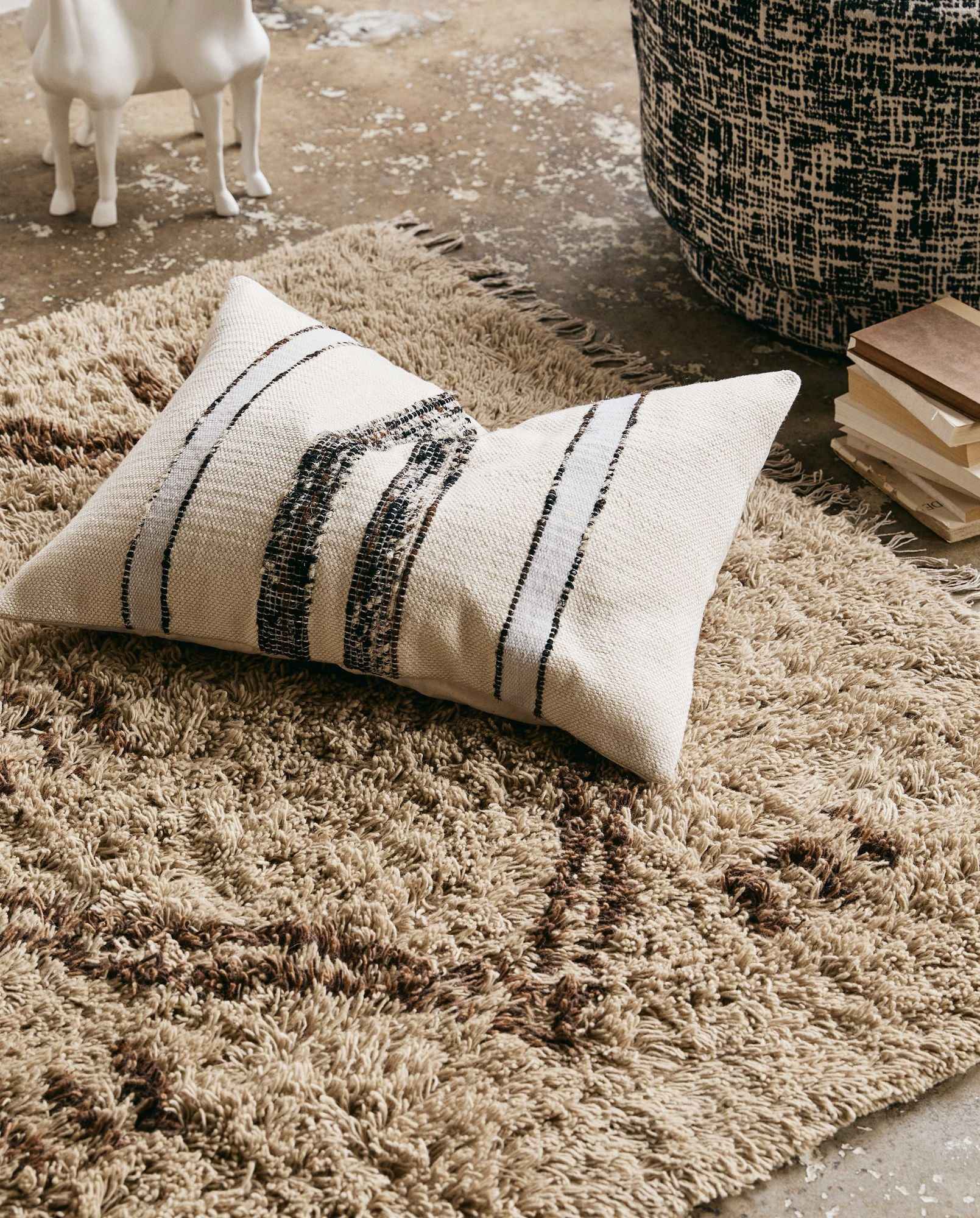 Bambua Leah tappeto lana 160x240 beige motivo marocchino